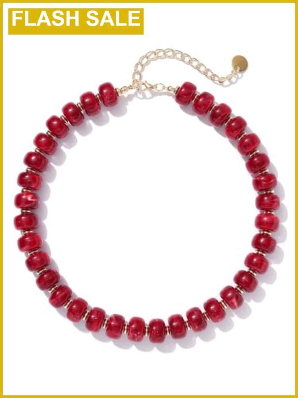 Chunky Colorful Beaded Boho Choker Necklace Acrylic Statement Jewelry